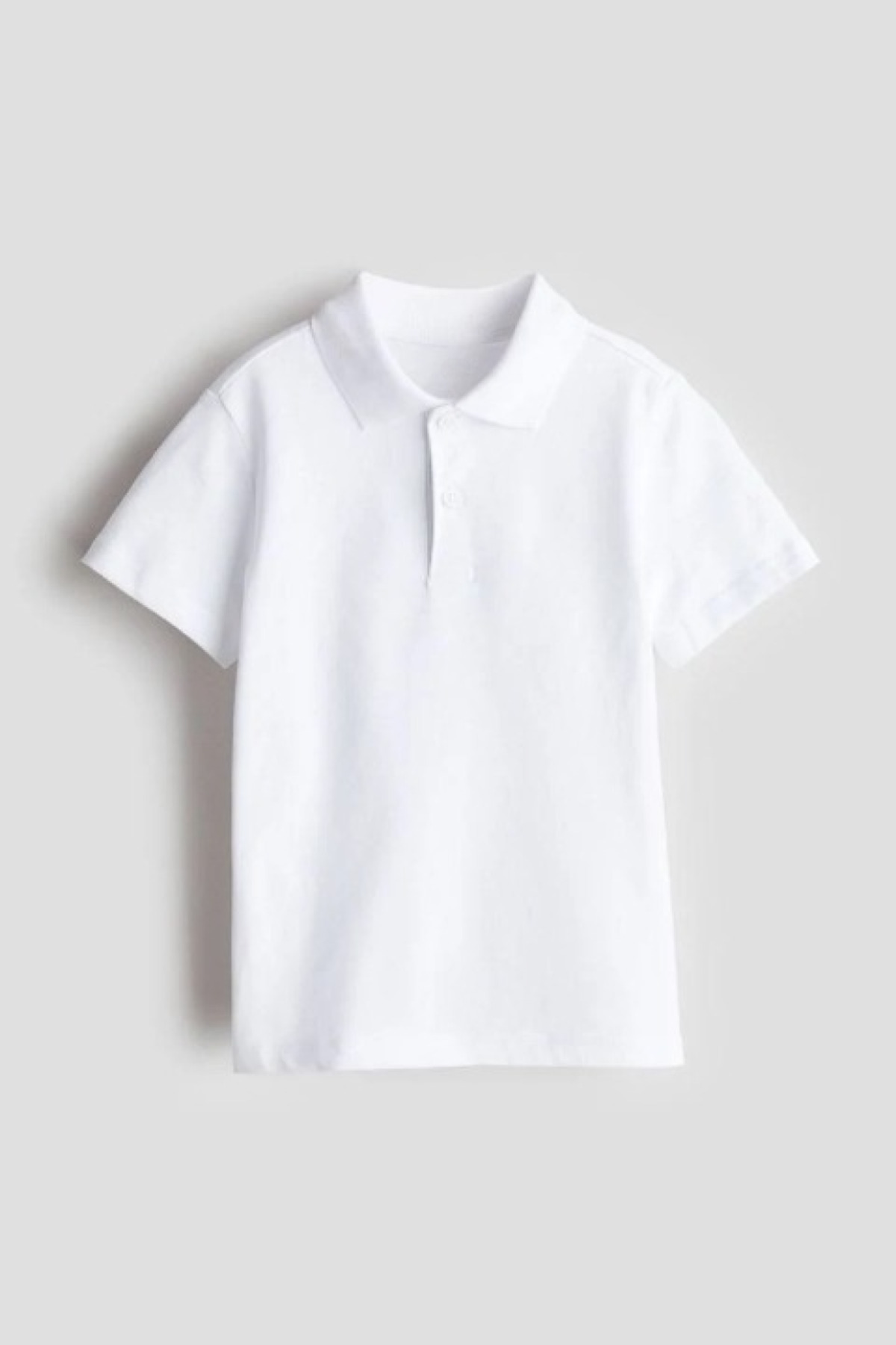 Fancy Kids Erkek Çocuk Polo T-Shirt Beyaz Düz - Görsel 2