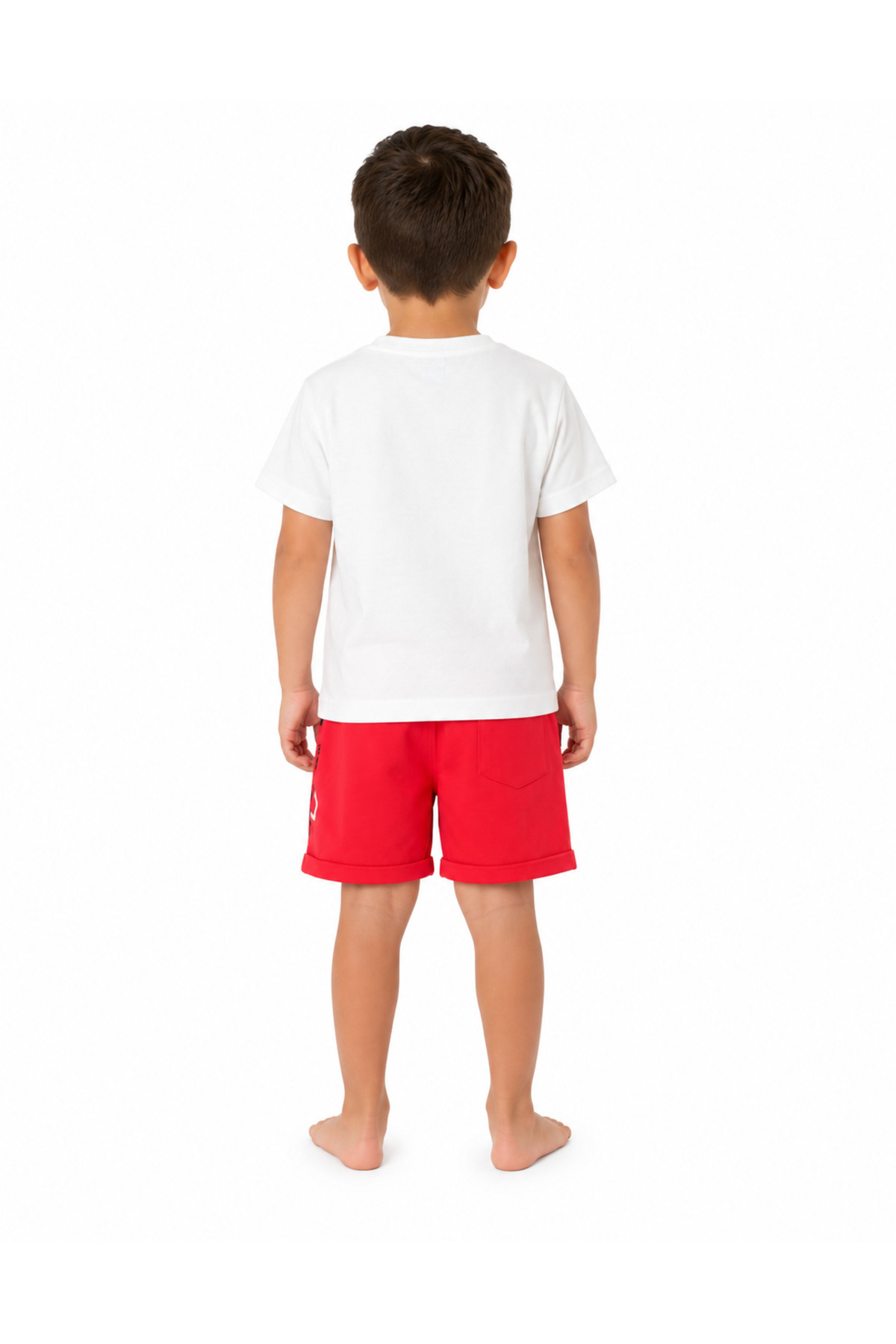 Erkek Çocuk Baskılı T-Shirt Şort Alt-Üst Yazlık Takım - Görsel 3