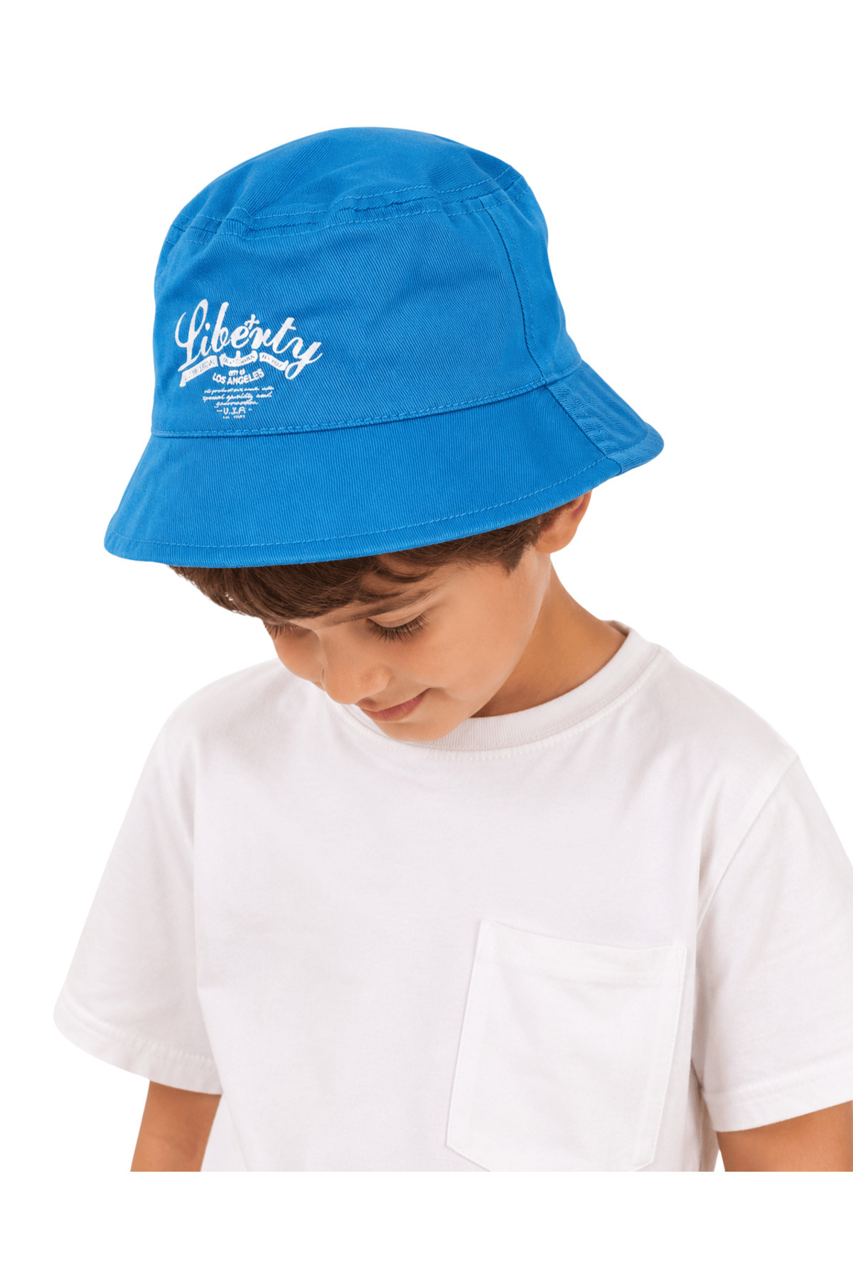 Erkek Bebek Liberty Baskılı Bucket Pamuklu Balıkçı Kova Şapka 1-3 Yaş - Görsel 6