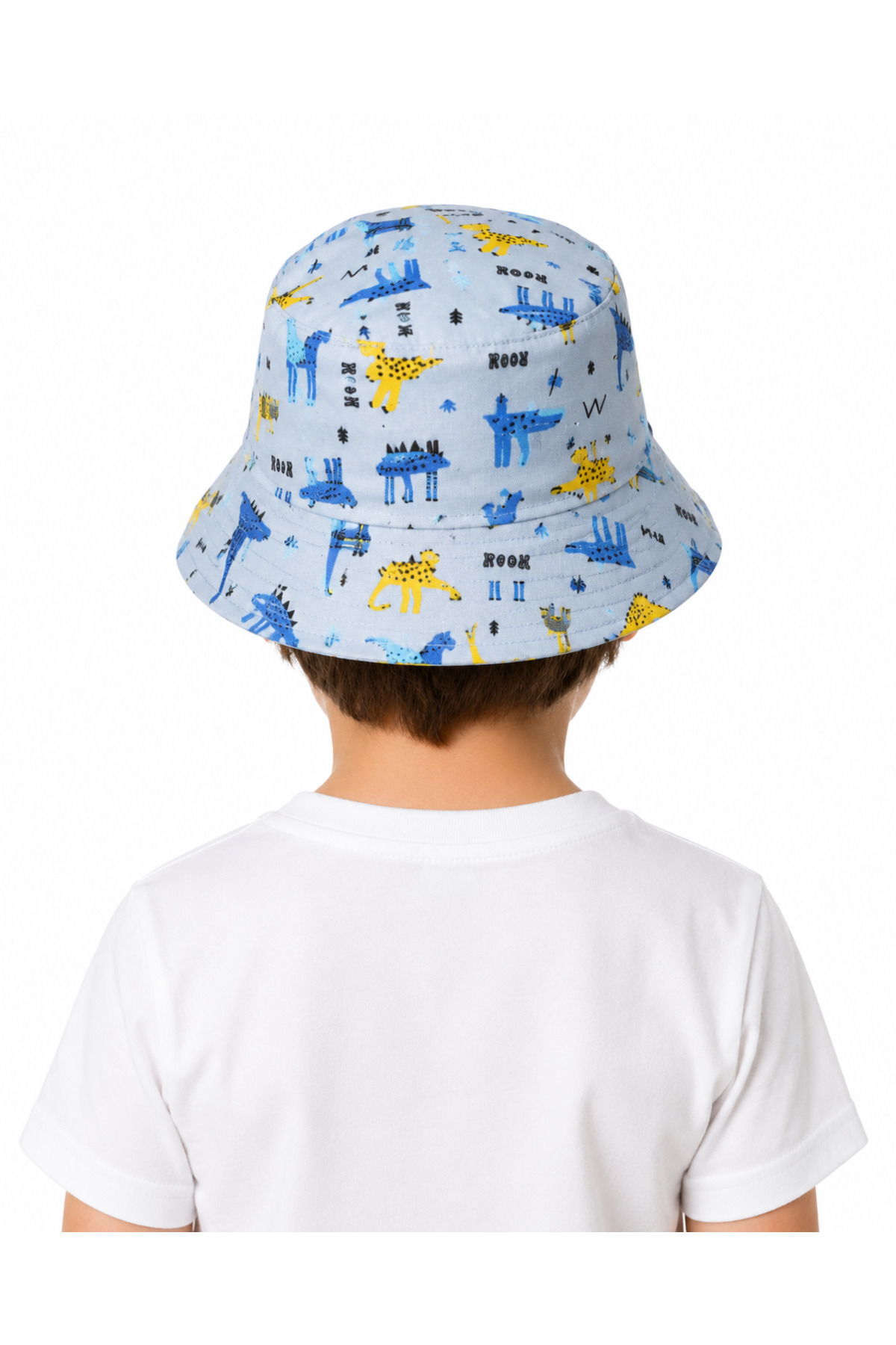 Erkek Çocuk Dinozor Desenli Bucket / Balıkçı Kova Şapka 4-8 Yaş - Görsel 19